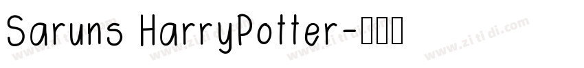 Saruns HarryPotter字体转换